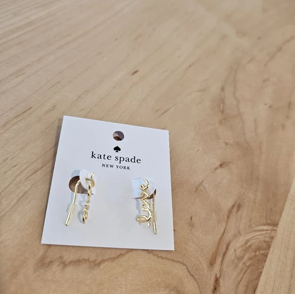 Kate Spade Say Yes Love Earrings - Picture 3 of 4